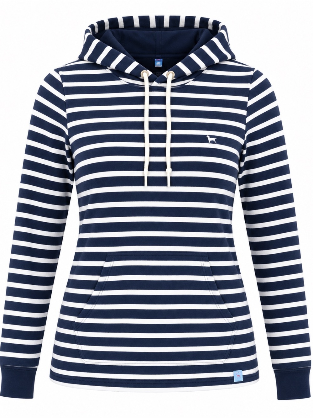 The Black Dog Navy and White Striped Hoodie
